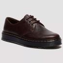 Dr Martens Brookline Crazy Horse Leather Shoes Dark Brown 41555201 Main Photo