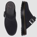 Brookline Dr Martens Black Bronx Suede Mules 