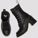 Chesney Dr Martens Flared Heel Lace Up Boots Black
