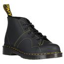 Dr Martens Church Monkey Boots in Black Greasy Leather 41089001