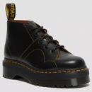 Dr Martens Mens Church Platform Quad Monkey Boots in Black Leather 25357001