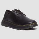 Dr Martens Crewson Lo Shoes in Black Leather 31669001