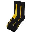 Dr Martens mens the doc socks padded socks in black/yellow
