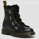 Dr Martens 1460 Ghillie Faux Fur Lined Boots in Black