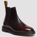 Dr Martens Men's Graeme Arcadia Leather Chelsea Boots in Cherry Red 41652600