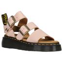 Dr Martens Women's Gryphon Quad Nubuck Platform Sandals in Powder Pink 41127650