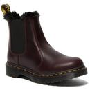 2976 Leonore DR MARTENS Faux Fur Chelsea Boots O