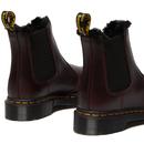 2976 Leonore DR MARTENS Faux Fur Chelsea Boots O