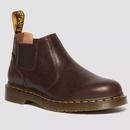 Dr Martens Men's 2976 Lo AR Rogue leather Chelsea boots in Brown