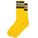 Dr Martens Retro Athletic Logo Socks in Yellow AC681700