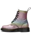 Pascal Rainbow Glitter DR MARTENS Retro 70s Boots
