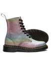 Pascal Rainbow Glitter DR MARTENS Retro 70s Boots