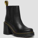 Dr Martens Spence Leather Flared Heel Chelsea Boots in Black 26440001