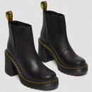Spence Dr Martens Flared Heel Leather Chelsea Boot