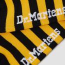 +DR MARTENS Women's Retro Stripe Sock Black/Yellow