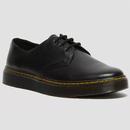 Dr Martens Thurston Lo Leather Shoes in Black Lusso 26161001