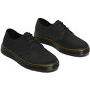 Thurston DR MARTENS Retro 70s Black Leather Shoes 