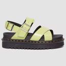 Voss II Dr Martens Patent Leather Sandals Lime