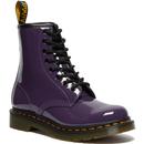 Dr Martens Women's Retro 70s Patent Lamper 1460 Boots in Purple