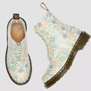 Dr Martens 1460 Pascal Vonda Floral Boots in Cream
