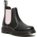Dr Marten's Women's 2976 Contrast Chelsea Boots in Black and Pink