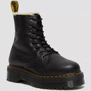 Dr Martens 25637001 Jadon Fur Lined Platform Boots in Black Pisa Leather