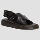Dr Martens Zane Brando Leather Slingback Sandals in Black 30765001
