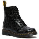 1460 Pascal DR MARTENS Zebra Embossed Gloss Boots