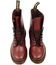 1490 DR MARTENS Retro Cherry Red 10 Eyelet Boots