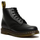 dr martens mens 101 smooth leather lace up boots black