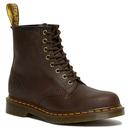 dr martens mens 1460 gaucho leather ankle boots crazy horse dark brown