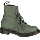dr martens womens 1460 virginia leather pascal boots khaki green