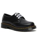 dr martens womens 1461 hearts lamper shoes smooth black
