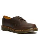 1461 Gaucho DR MARTENS Leather Oxford Shoes BROWN