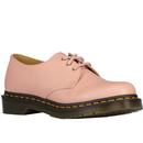 dr martens womens 1461 virginia leather shoes peach pink