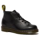 dr martens womens church smooth leather monkey shoes black