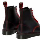 DR MARTENS 1460 RS Smooth Mod Boots (Black/Red)
