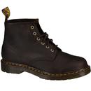 dr martens mens 101 crazy horse leather boots dark brown