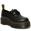 dr martens womens holly leather platform shoes buttero black