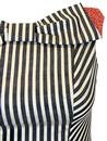 DAINTY JUNE Retro Vintage Striped Bow Dress