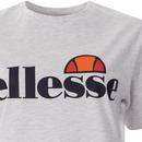 Albany ELLESSE Retro Logo T-Shirt WHITE MARL