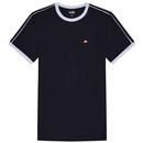 Ellesse Amadei Retro Ringer T-shirt in Black SHX20943