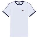 Amadei Retro Ringer T-shirt in White by Ellesse SHX20943