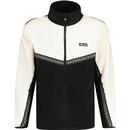 Ellesse Atlin Men's Retro Colour Block Jacket in Black and Off White