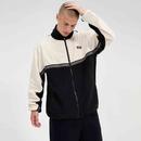 Ellesse Atlin Men's Retro Colour Block Jacket in Black and Off White