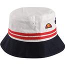 Lorenzo ELLESSE Retro 90s Striped Bucket Hat (N/W)