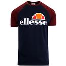 Cassina ELLESSE Men's Retro 80s Raglan T-shirt DB