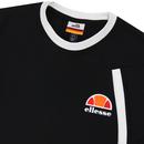 Cubist ELLESSE Retro Classic Logo Ringer T-Shirt B