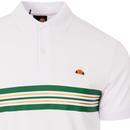 Doppio ELLESSE Retro 70s Chest Stripe Tennis Polo