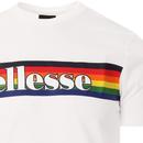 Dreilo ELLESSE Retro 90s Rainbow Stripe Logo Tee W